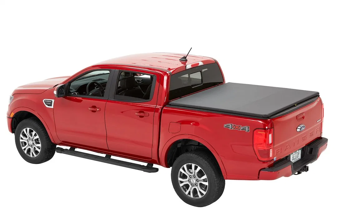 19232-01 – BESTOP Tonneau Cover, Roll-Up Lockable With Tailgate Handle Black Vinyl